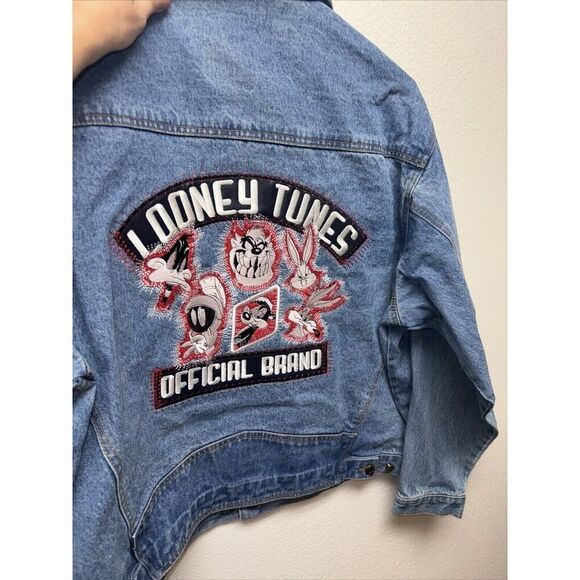 Dead Stock NWT 90s Y2K Warner Bros Vintage Emroidered Looney Tunes Denim Jean - Picture 13 of 13